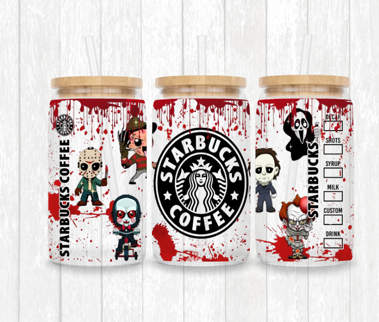 Red blood drip/splatter mini killers starbucks