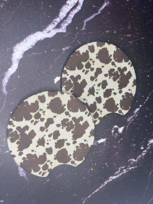 Tan Cow print
