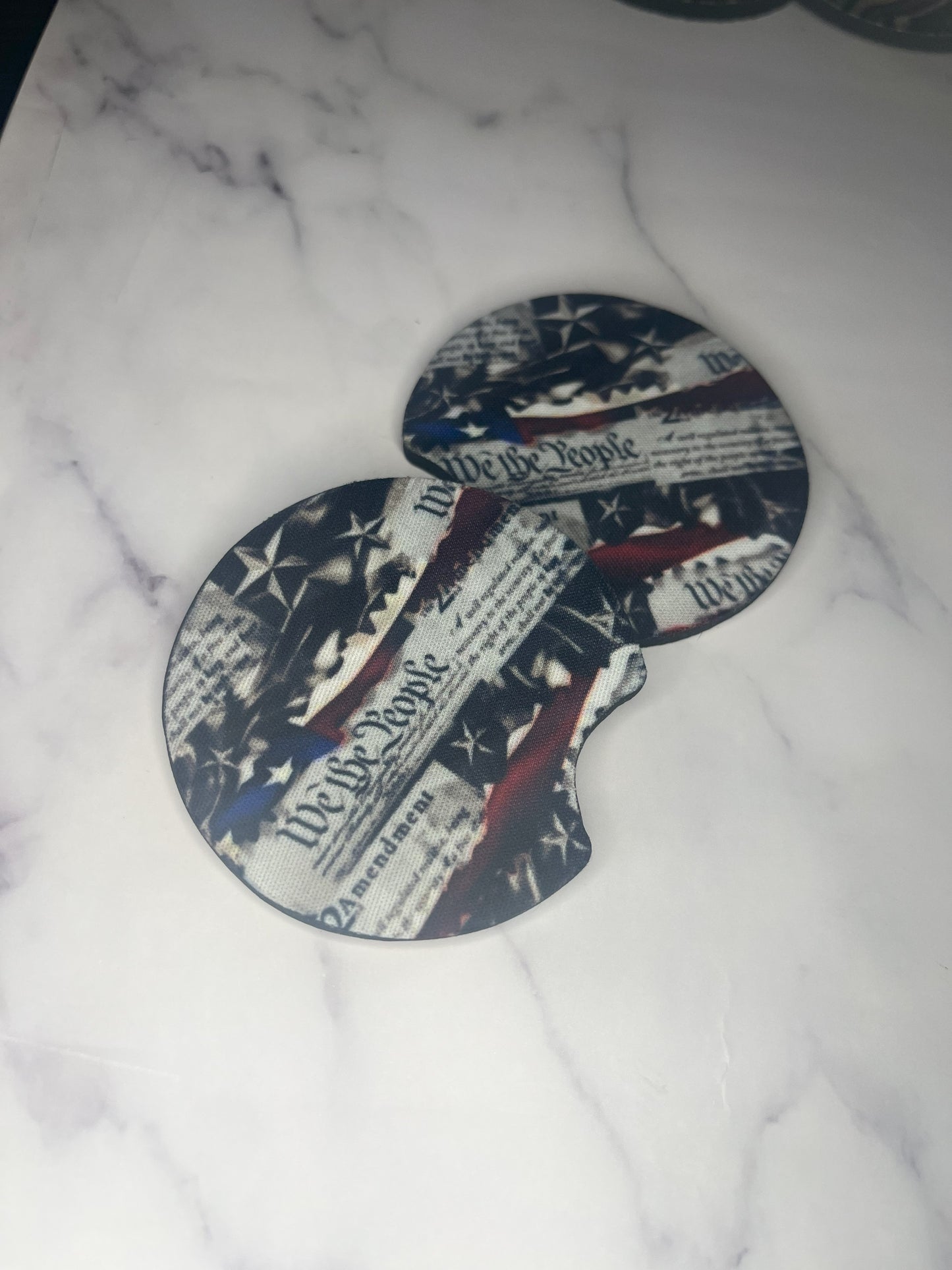 We the people car coasters